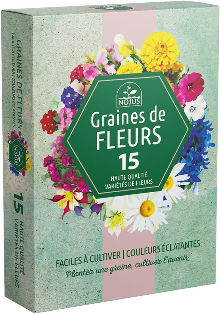 Collection de graines de fleurs inspirées de la RHS - 15 variétés de fleurs de jardin, polyvalentes et respectueuses des abeilles