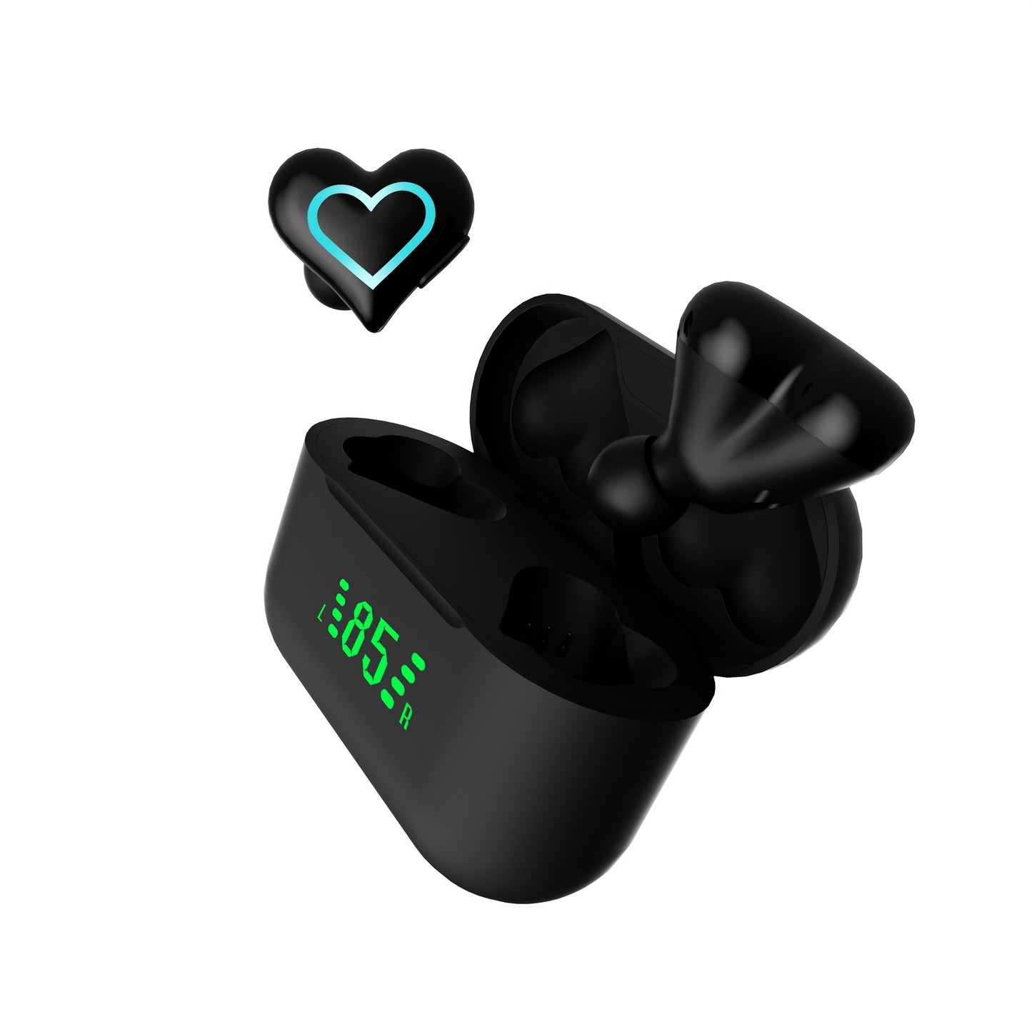 Ecouteurs sans fil TWS en forme de cœur