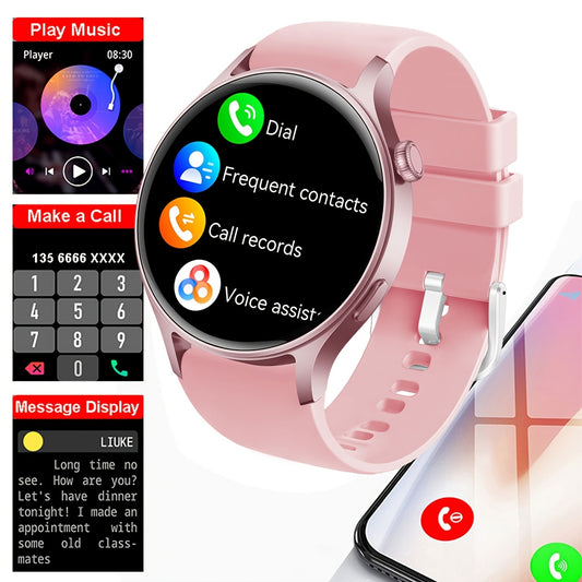 La nouvelle montre connectée est dotée d'un écran couleur AMOLED HD de 1,53 pouce, de la haute qualité, de la possibilité de passer des appels sans fil