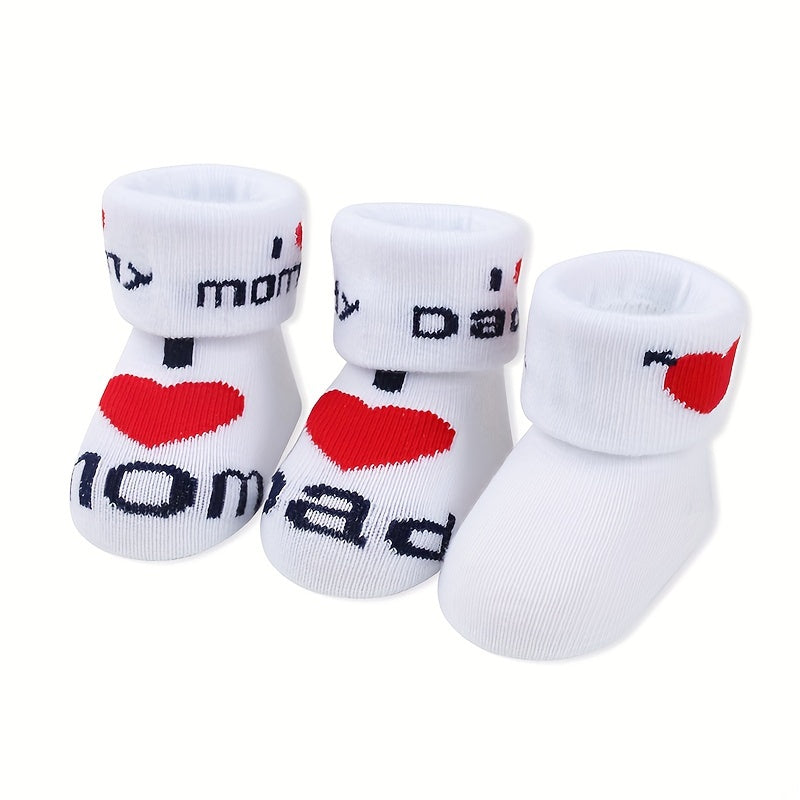 6 paires de chaussettes tricotées mignonnes pour nouveau-né, imprimées - Topdecheztop.fr