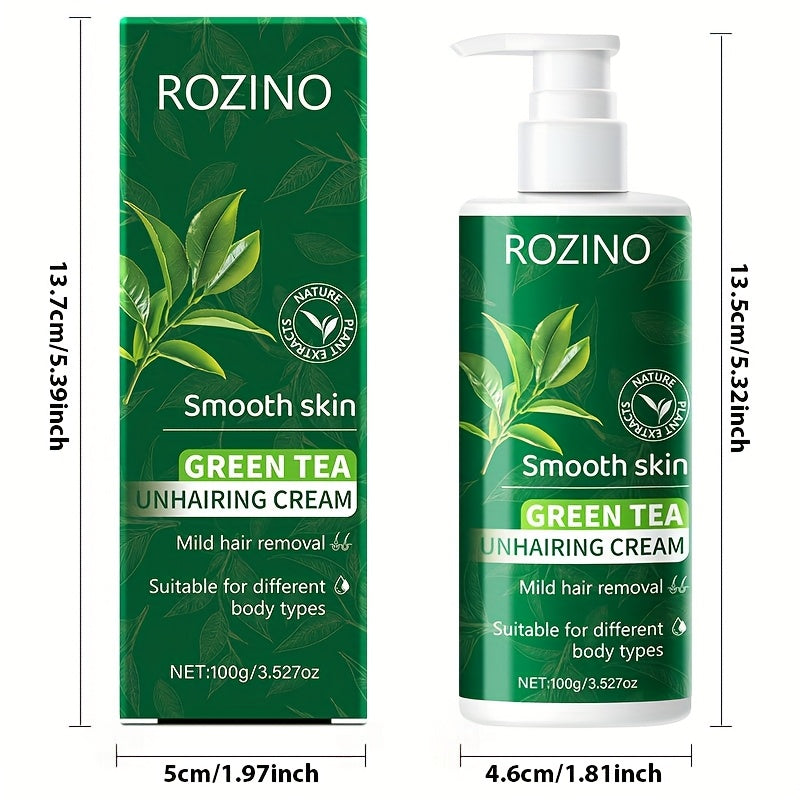 Découvrez notre crème dépilatoire au thé vert, une solution d'épilation douce et efficace pour tout le corps