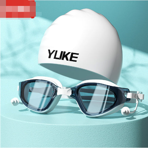 Lunettes de natation et  bonnet de bain