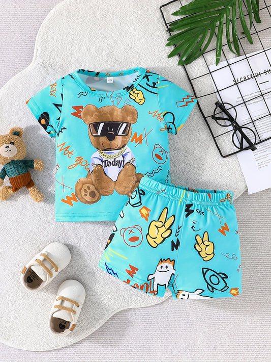 Ensemble 2 pièces d'été pour bébé et tout-petit - Topdecheztop.fr