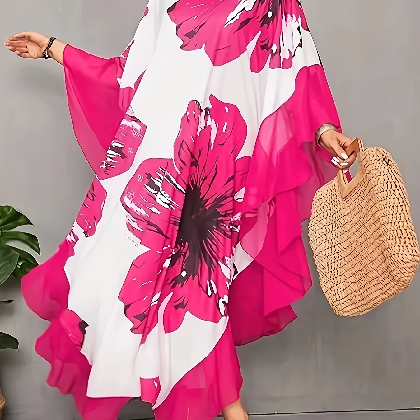 Grandes Tailles - Robe longue ample et élégante pour femmes