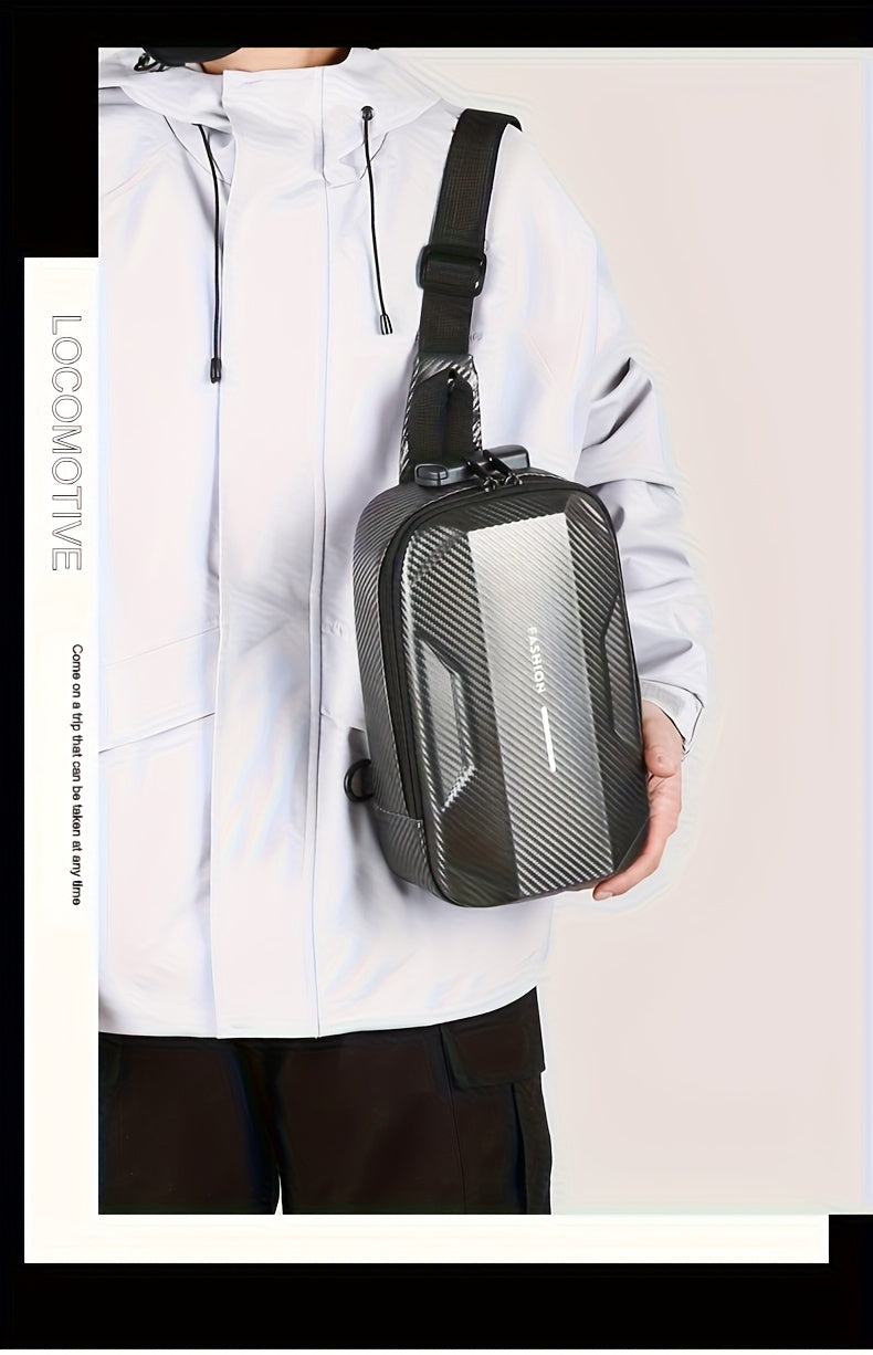 Sac bandoulière rigide tendance pour homme