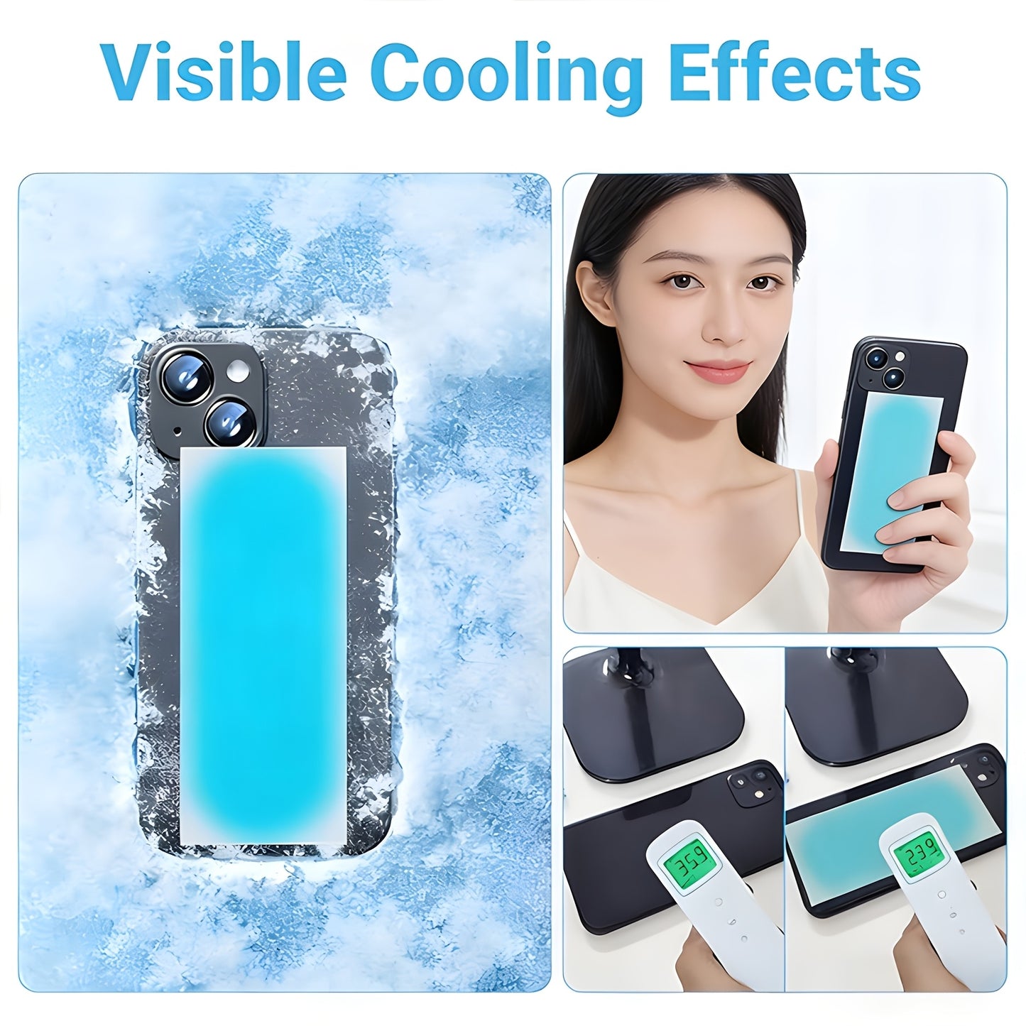 Poche de glace Quick-Cool en gel | Portable, jetable