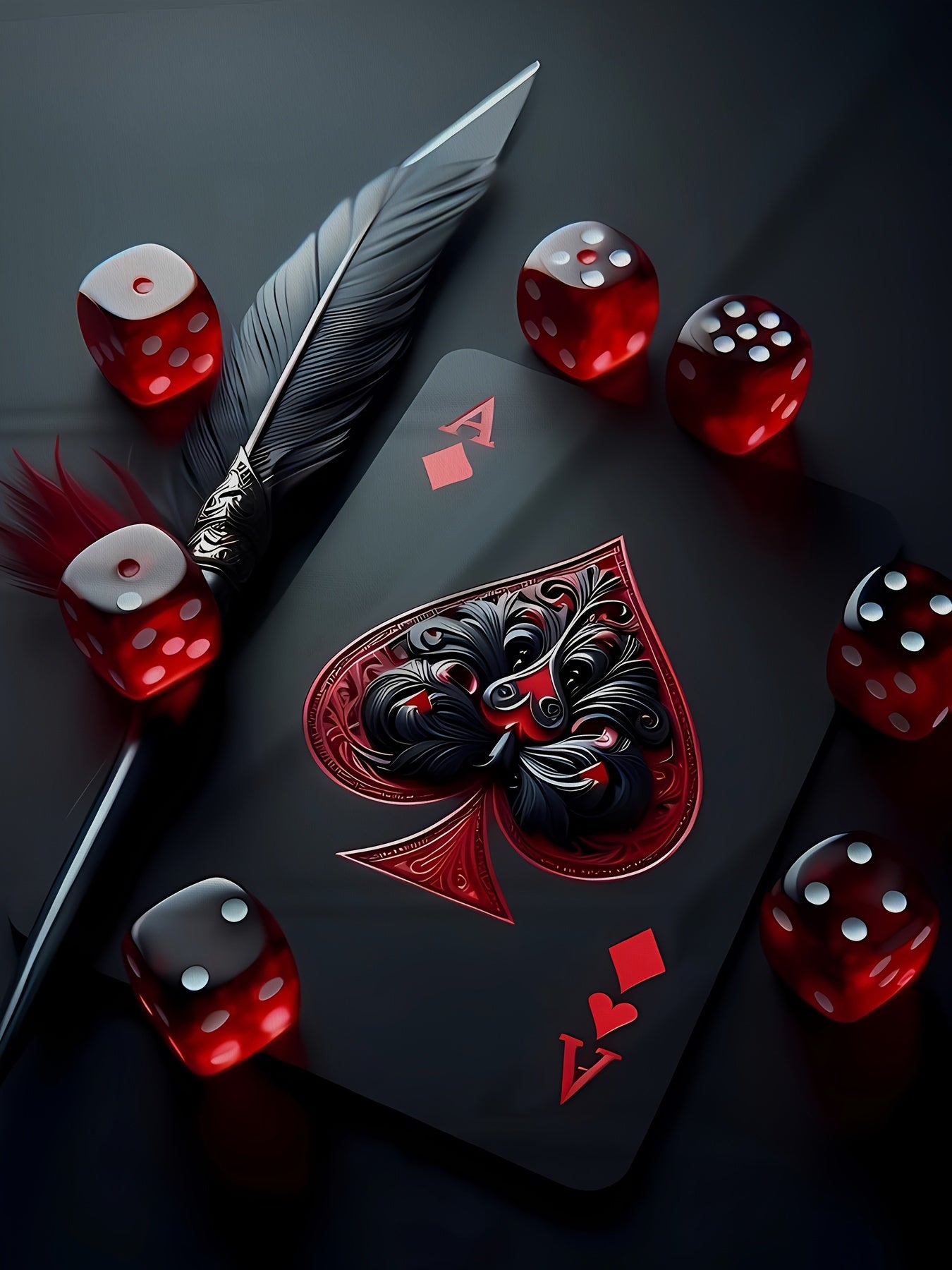 T-shirt graphique homme As de Pique imprimé en 3D