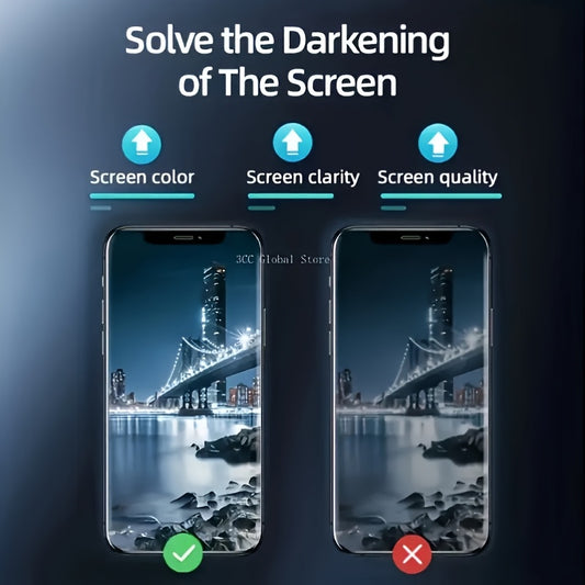 Lot de 4  films de protection d'écran en verre trempé pour iPhone