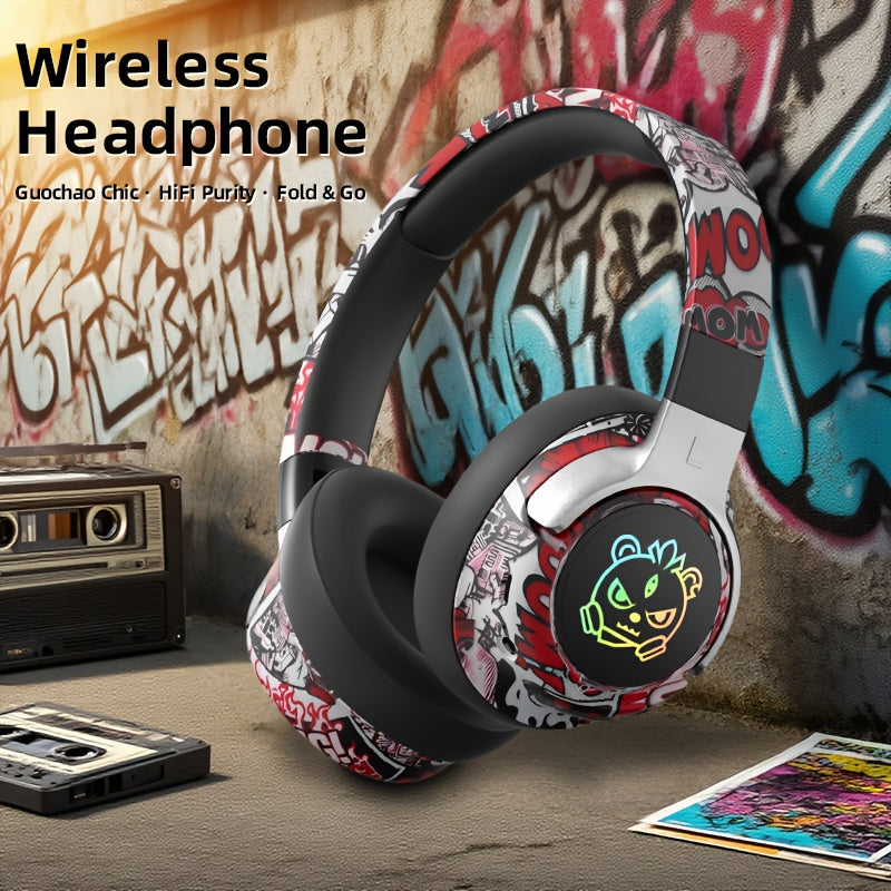 Casque audio circum-aural style graffiti
