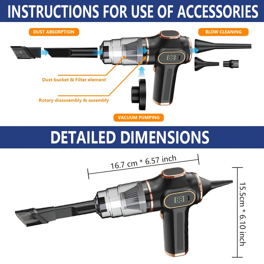 Aspirateur multifonctionnel 2 en 1 (souffleur et aspirateur)