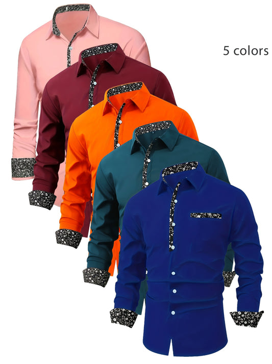 Chemise décontractée à manches longues pour homme - Topdecheztop.fr