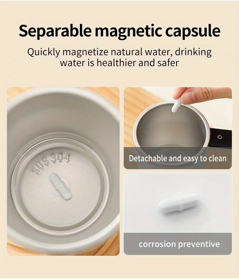 Mug électrique à affichage numérique LED de la température, grande capacité, rechargeable et portable