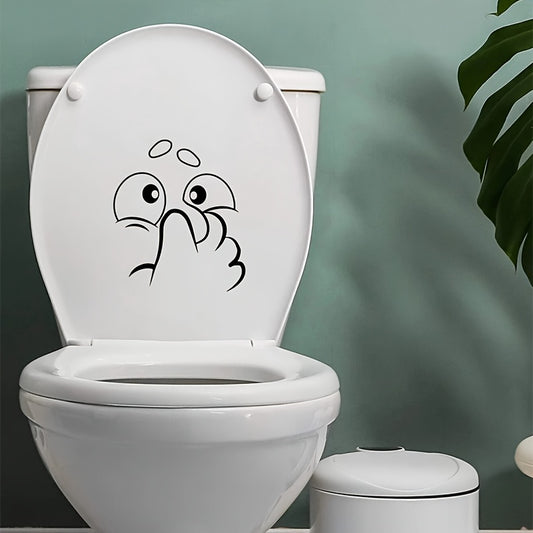1 autocollant pour abattant de toilettes, motif humoristique - Topdecheztop.fr