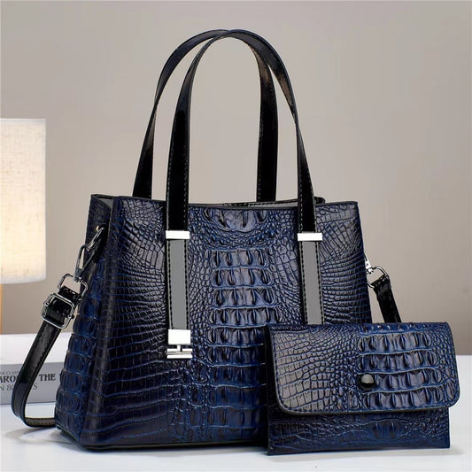 Sacs combinés grande capacité à motif crocodile pour femmes - Topdecheztop.fr