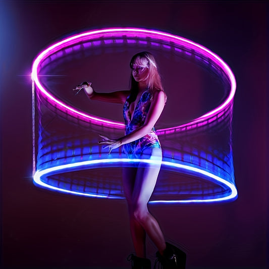 USB Rechargeable LED Magic Wand - Collapsible, Floating Levitation Stick with Expert Balance & Transparent Acrylic Design, LED Light Wand, Flow Wand - Topdecheztop.fr