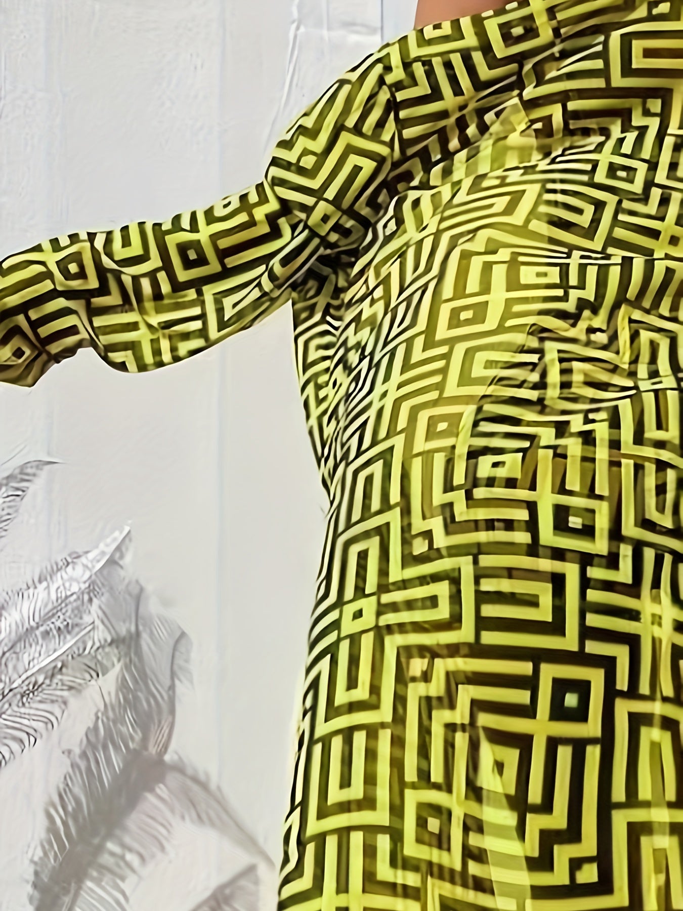 Ensemble tankini 3 pièces élégant pour femme à imprimé géométrique