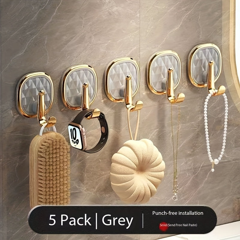 Lot de  10 crochets muraux de luxe en acrylique - Topdecheztop.fr