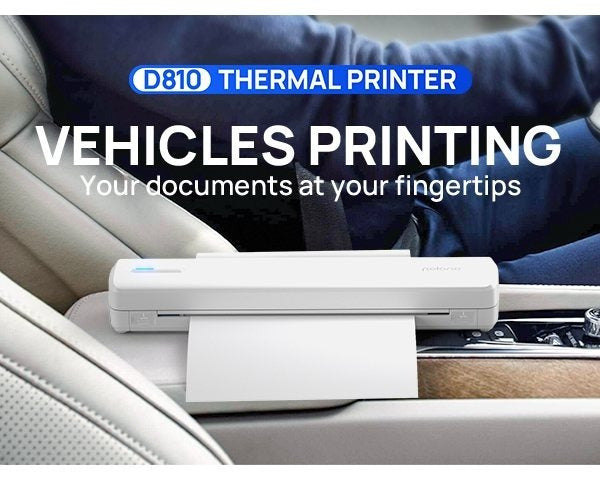 Imprimante thermique portable D810 - Connectivité sans fil et impression USB