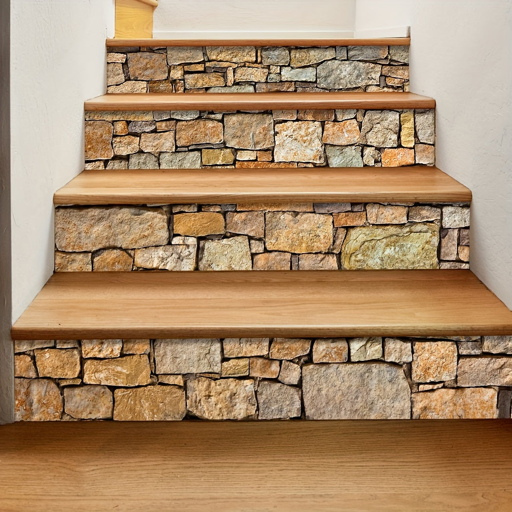 Autocollants pour escaliers, 13 bandes, en vinyle, 100 x 17,98 cm