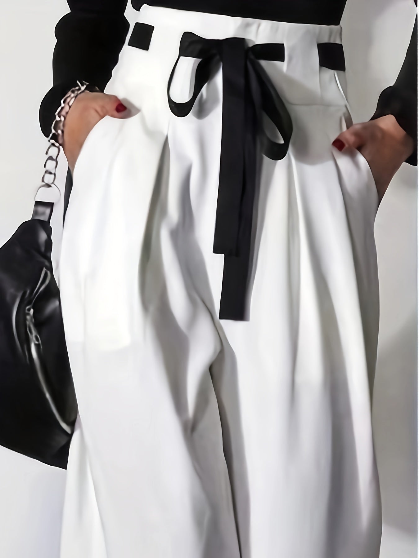 Pantalon large élégant et tendance