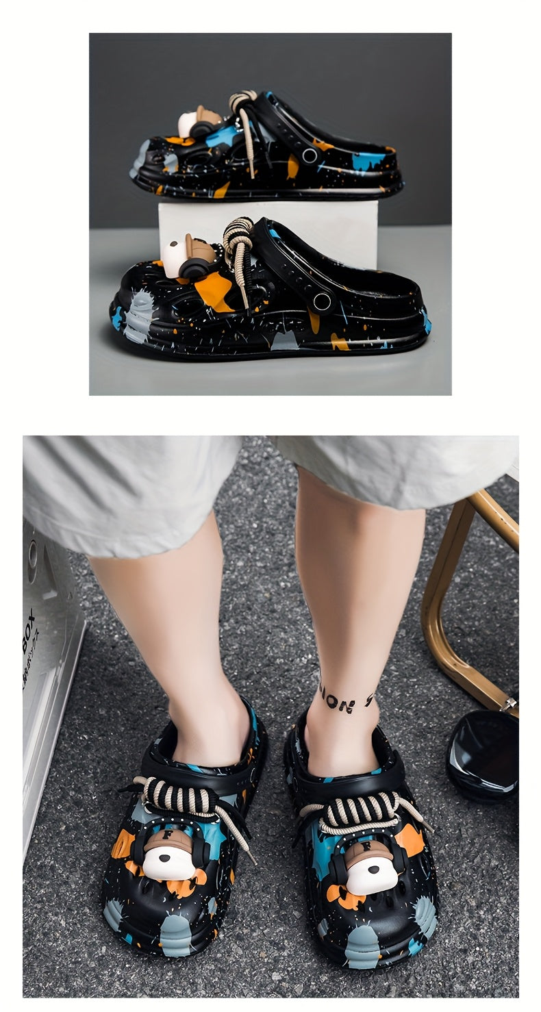 Sabots pour hommes/femmes à semelles épaisses , doux et confortables pour les loisirs de plein air, antidérapants et durables.