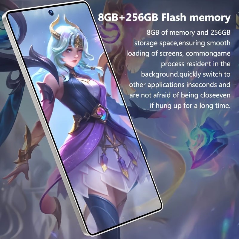 Mini tablette Android 7,5 pouces déverrouillée, 8 Go + 256 Go de stockage