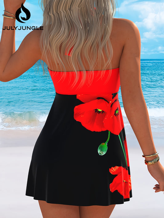 Maillot de bain, ROUGE / NOIR