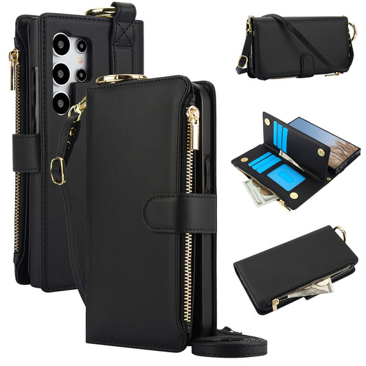 Étui portefeuille bandoulière pour Samsung Galaxy