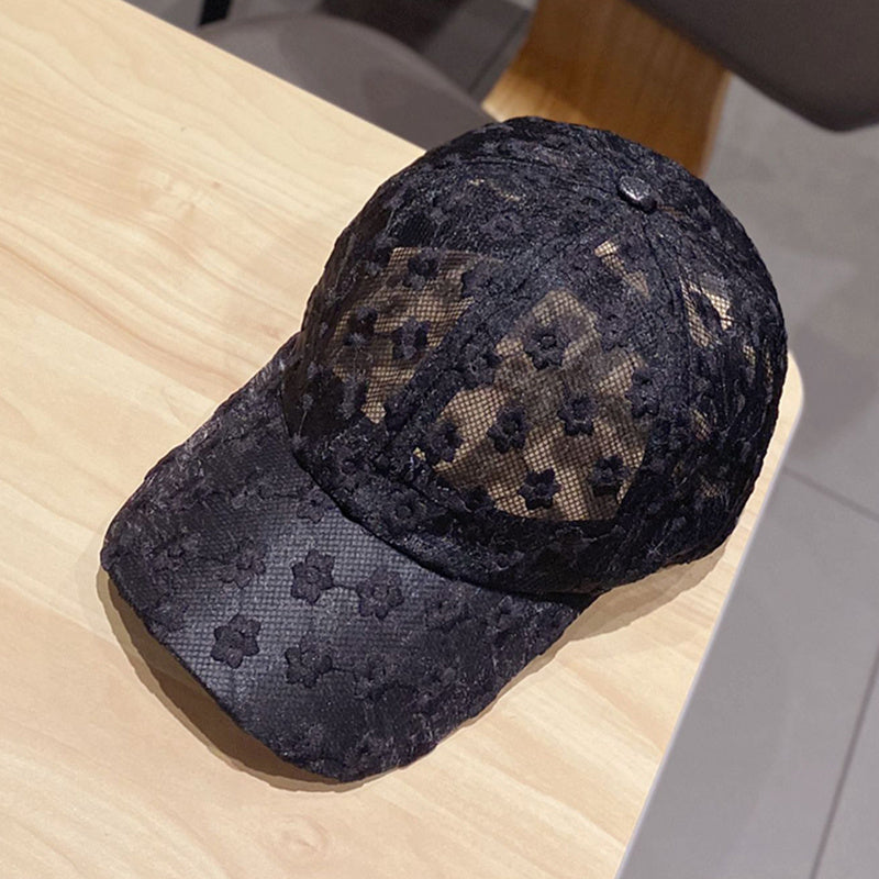 Women's Breathable Lace Baseball Cap - Sun Protection and Adjustable Fit For Women & Men - Topdecheztop.fr
