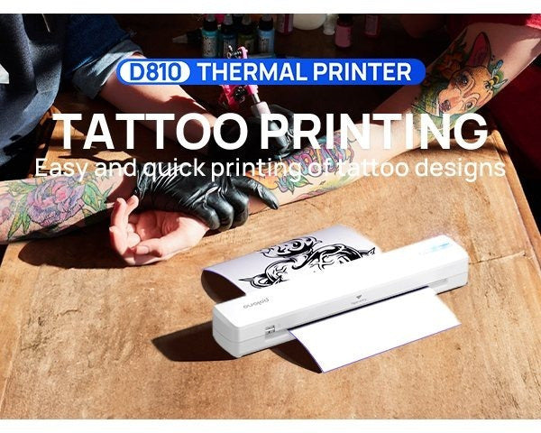 Imprimante thermique portable D810 - Connectivité sans fil et impression USB