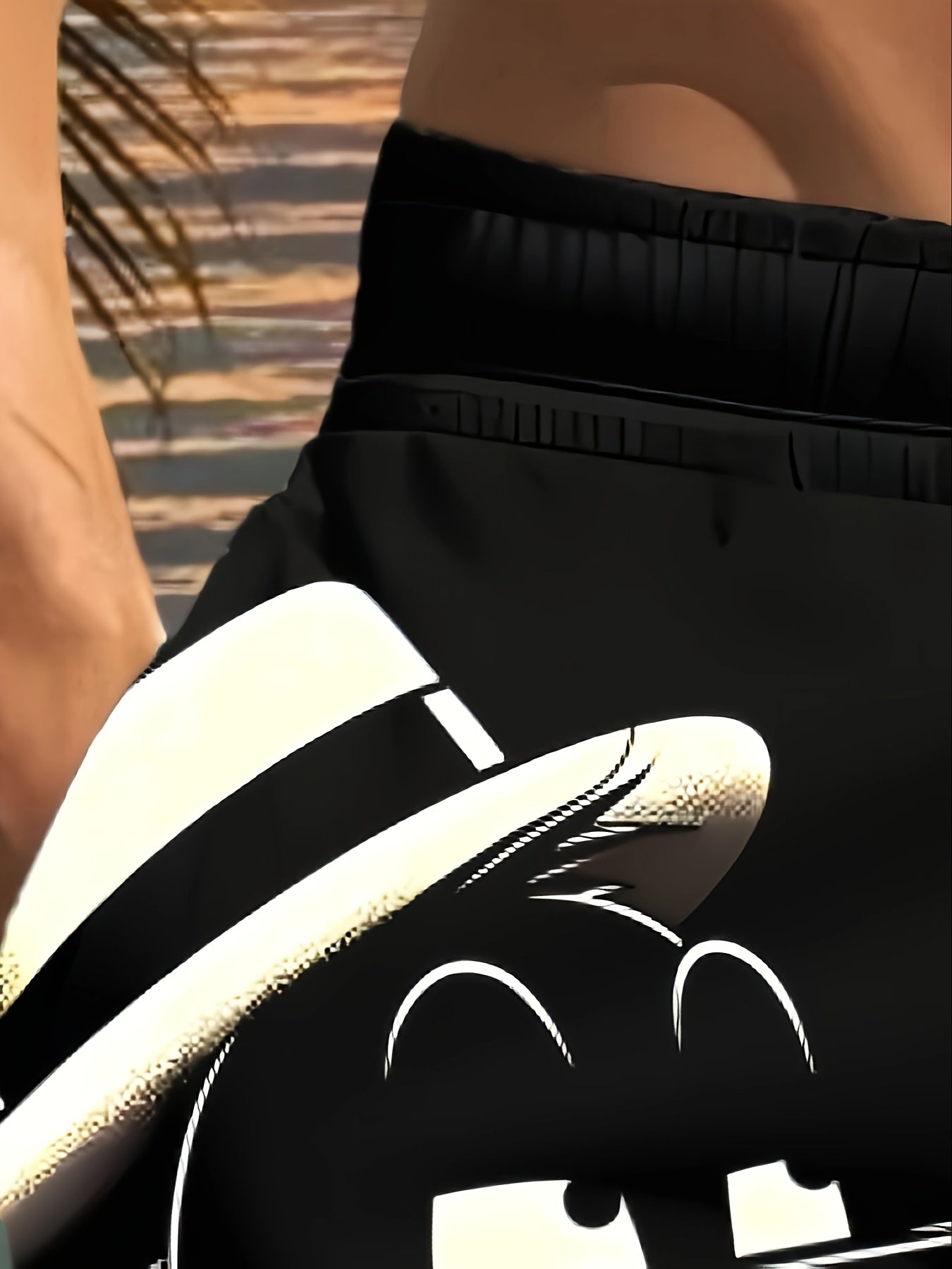 Short de plage homme imprimé canard 3D - Taille ajustable par cordon