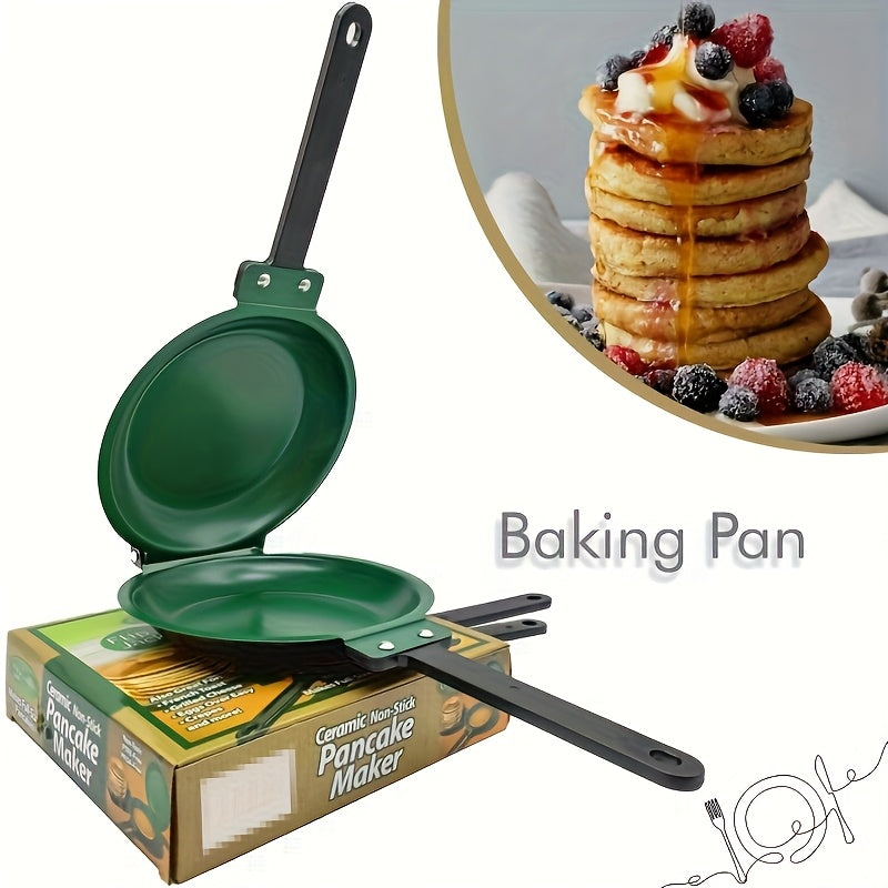 Poêle pliante double face en fonte robuste