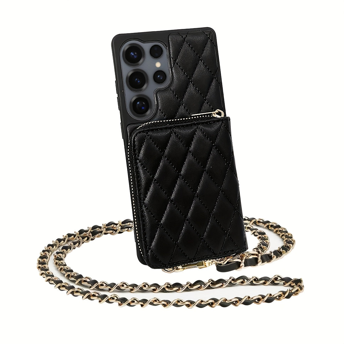 Etui de protection pour téléphone avec fermeture éclair en similicuir microfibre, IPHONE,SAMSUNG