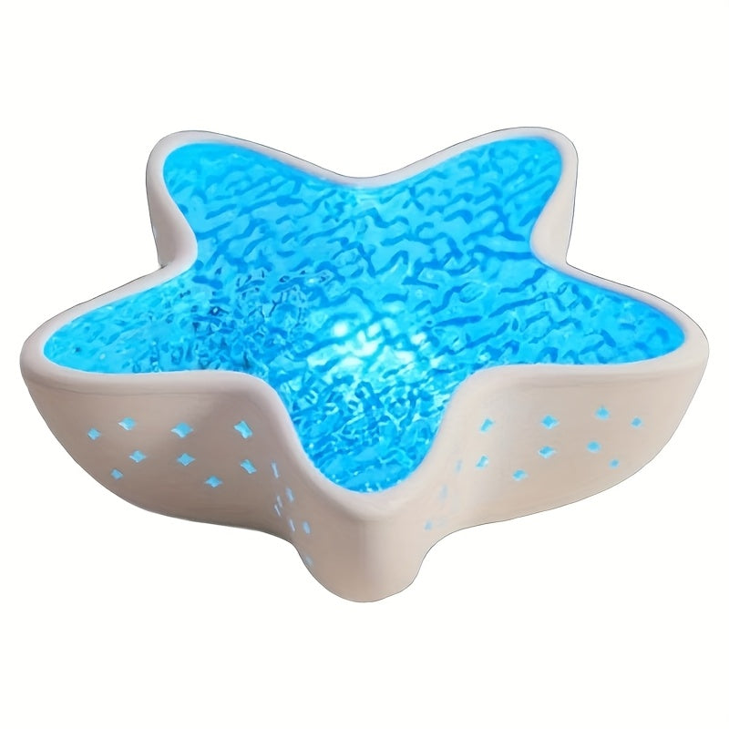 Lampe d'ambiance effet vague d'étoile de mer - Projecteur d'aurores