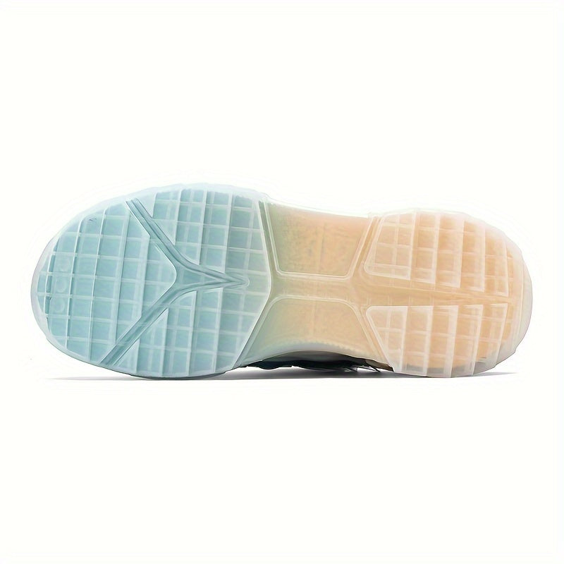 1 paire de baskets mode, chaussures de ville décontractées à lacets