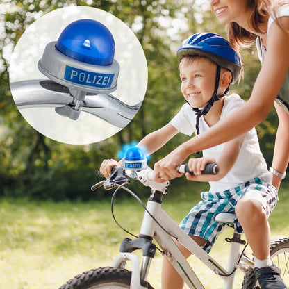 Smart-Planet Sonnette de vélo sirène de Police pour Enfants - Sirène de Police avec gyrophare Bleu et Son