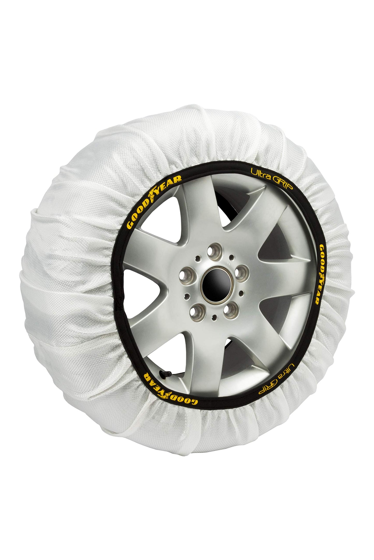 Goodyear Jeu de 2 Chaînes à Neige en Métal de 9 mm pour Voiture Taille 100 avec Tendeur Automatique Goodyear