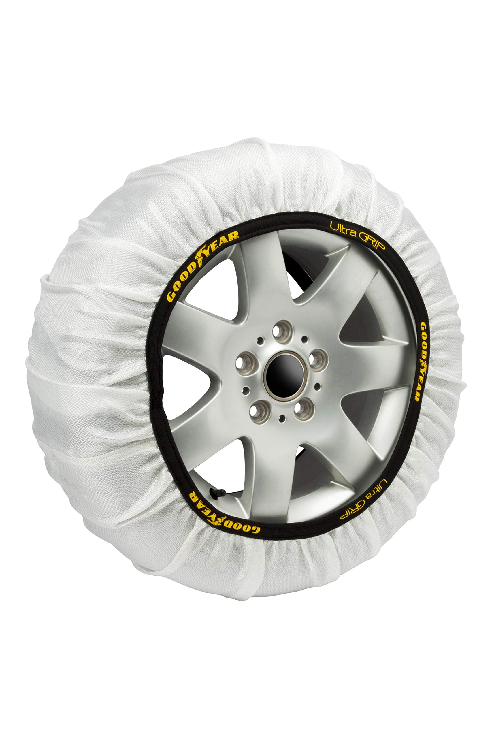 Goodyear Jeu de 2 Chaînes à Neige en Métal de 9 mm pour Voiture Taille 100 avec Tendeur Automatique Goodyear