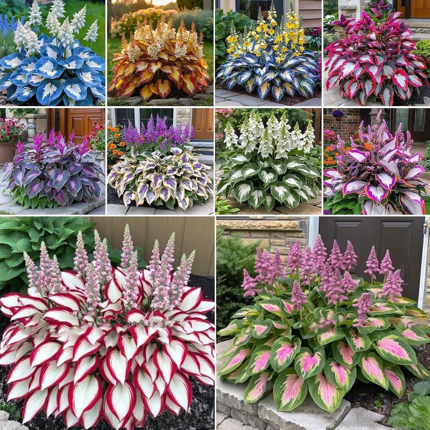 1000 pièces Graines de Hosta, Graines Fleurs à Semer, Graine a Planter, Graines de Fleurs pour Jardin et Balcon, Facile à Cultiver (A)