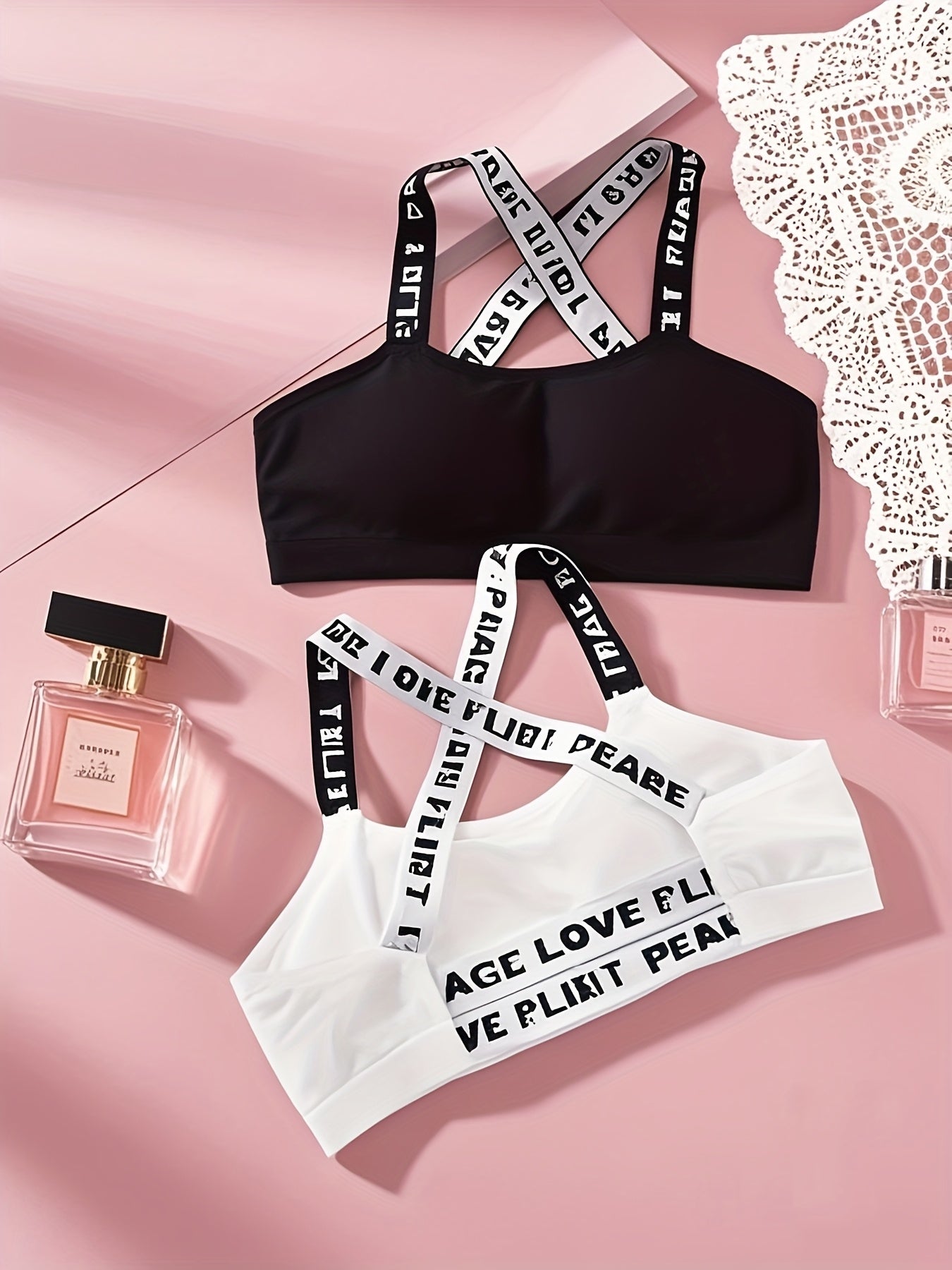 Ensemble de 6 soutiens-gorge de sport pour femme à imprimé