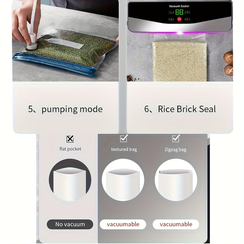 Machine de mise sous vide portable automatique USB C716 avec 10 sacs