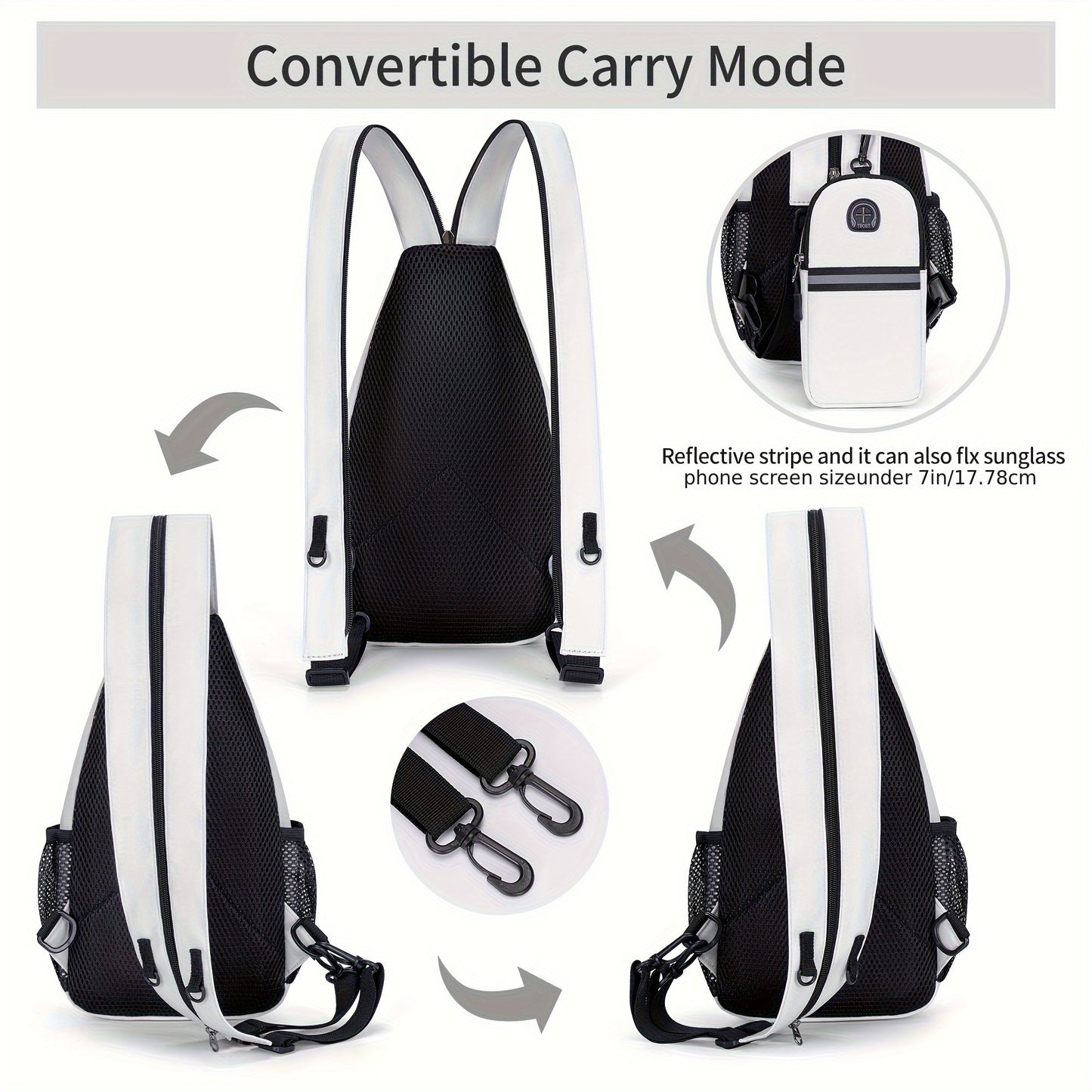 Sac à dos et pochette de téléphone élégants