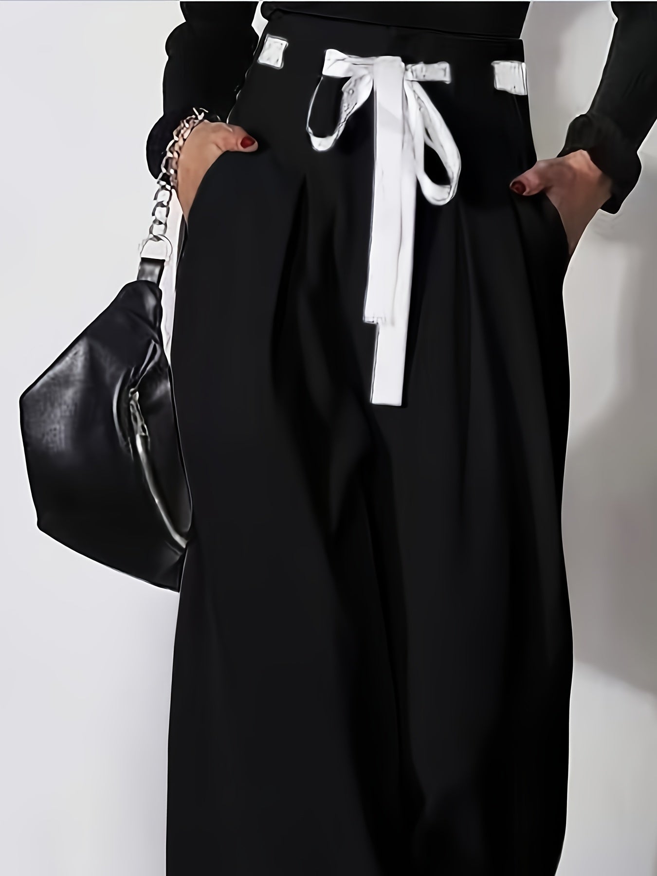 Pantalon large élégant et tendance