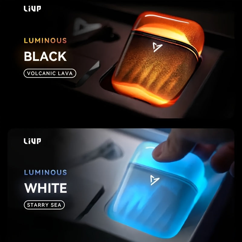 Casque gaming LIVP Flowing Color, fusionnant un noir profond phosphorescent et un blanc éclatant pour un effet dégradé unique