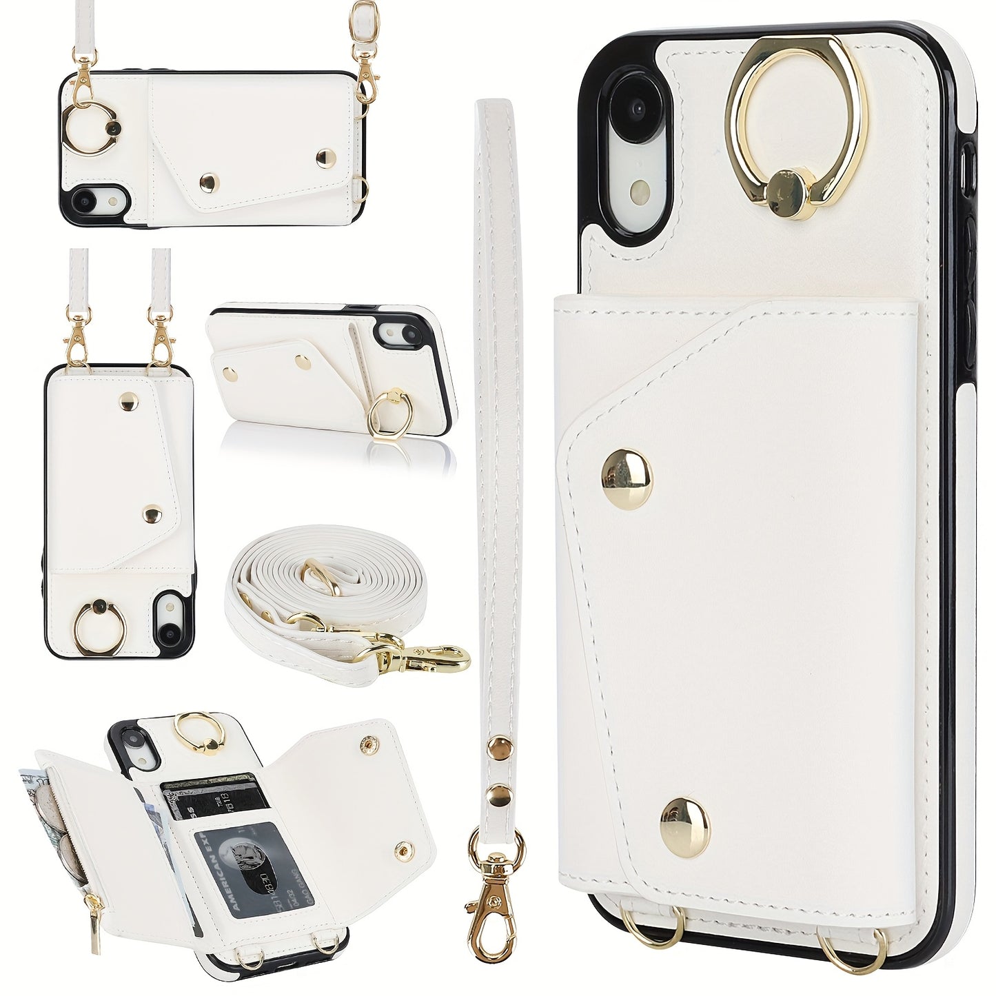 Etui portefeuille bandoulière pour femme est compatible avec les iPhone