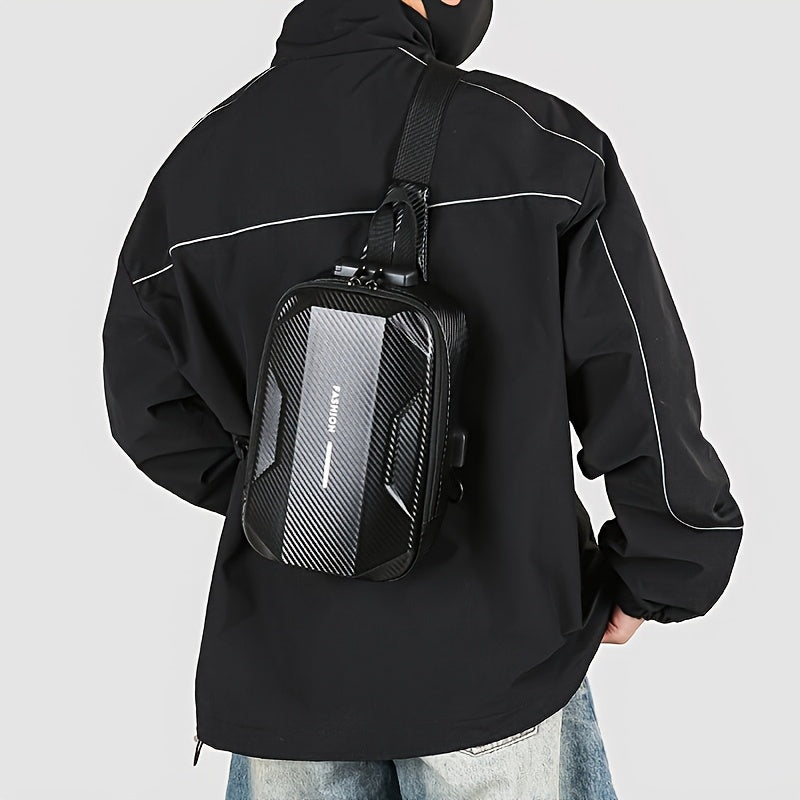 Sac bandoulière rigide tendance pour homme
