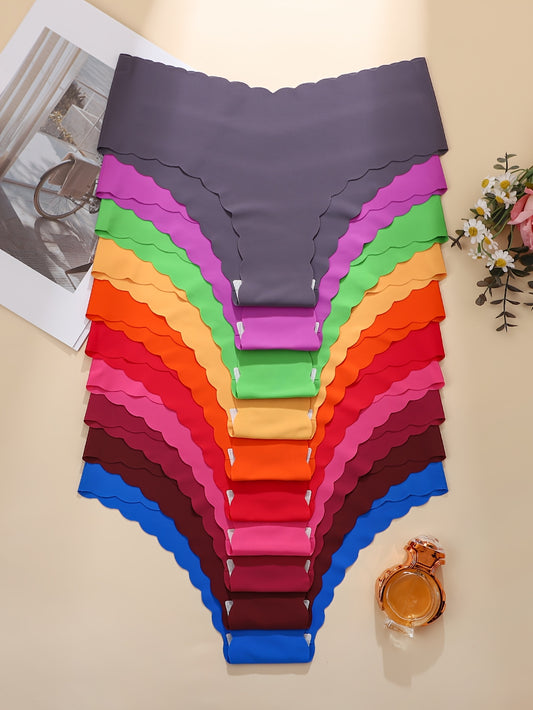 Lot de 10 culottes pour femmes, confortables et douces pour la peau