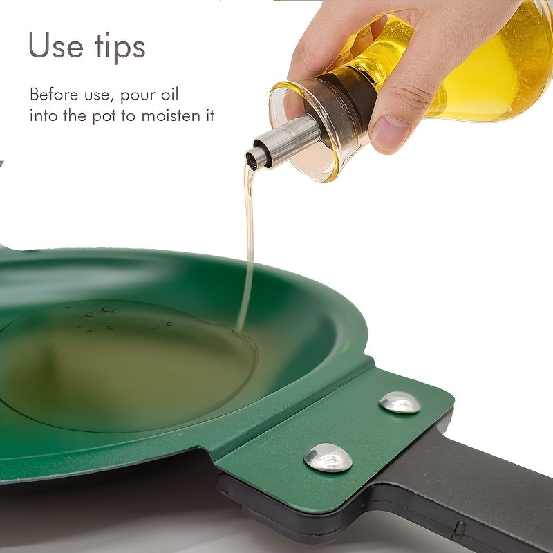 Poêle pliante double face en fonte robuste