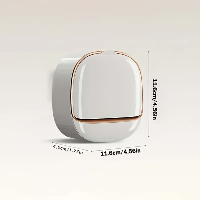 Boîte à savon murale avec drainage, support de savon sans perçage pour salle de bain et douche, rangement pour articles de toilette