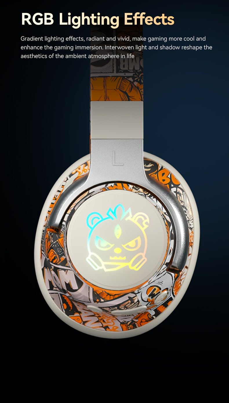 Casque audio circum-aural style graffiti